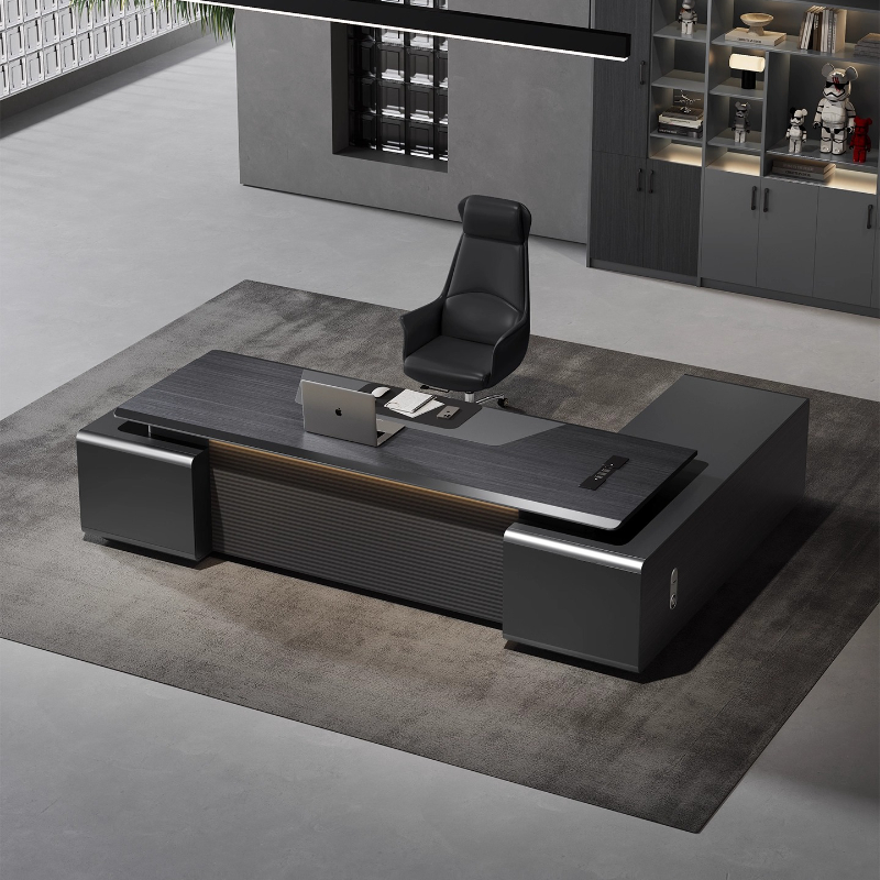 Home Office Work Table - Luksusowe biurko w kształcie litery L