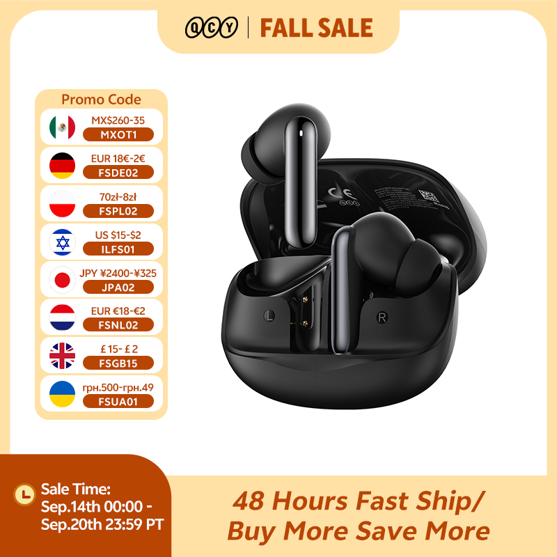 Home Office Headset - QCY Melobuds N50 ANC Bluetooth 5.4