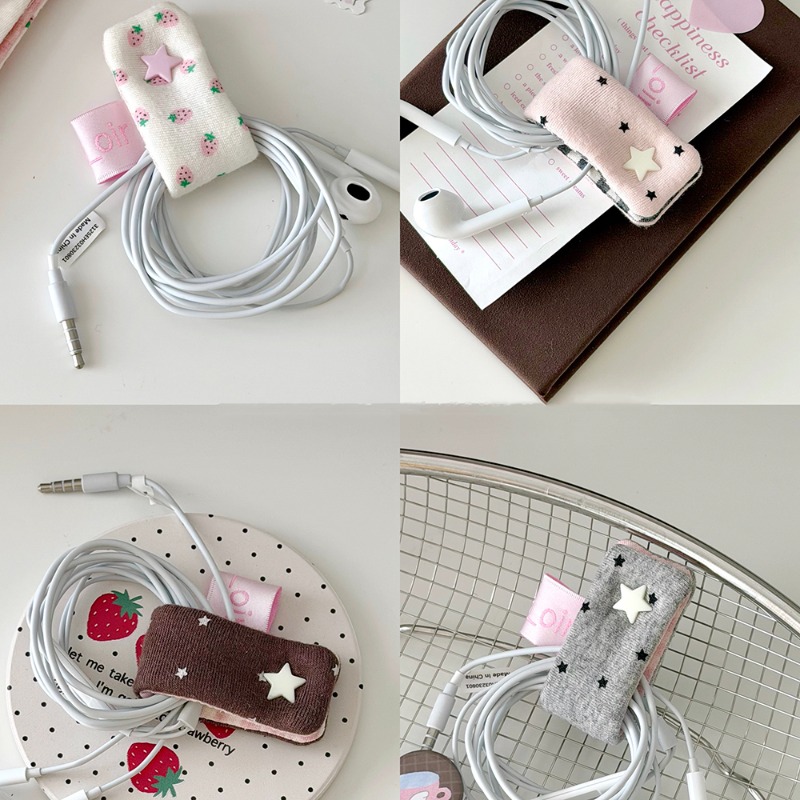 Home Office Headset - Organizer na kable w kształcie truskawki