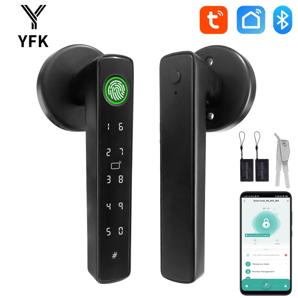 Home Office Google - YFK Tuya 5-w-1 Inteligentna Klamka z