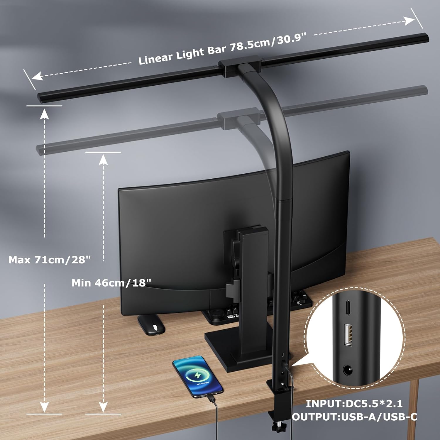 Lampa biurkowa LED do domu, ch – Home Office Work Table recenzja i cena
