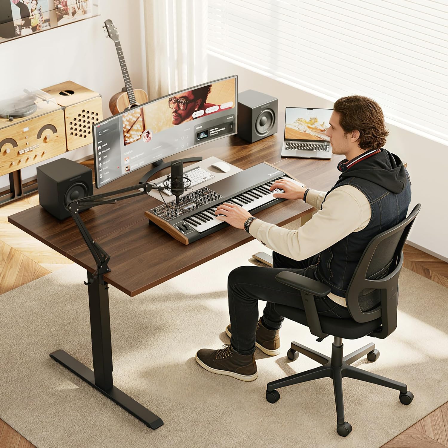 Elektryczne biurko stojące, bi – Home Office Work Table recenzja i cena