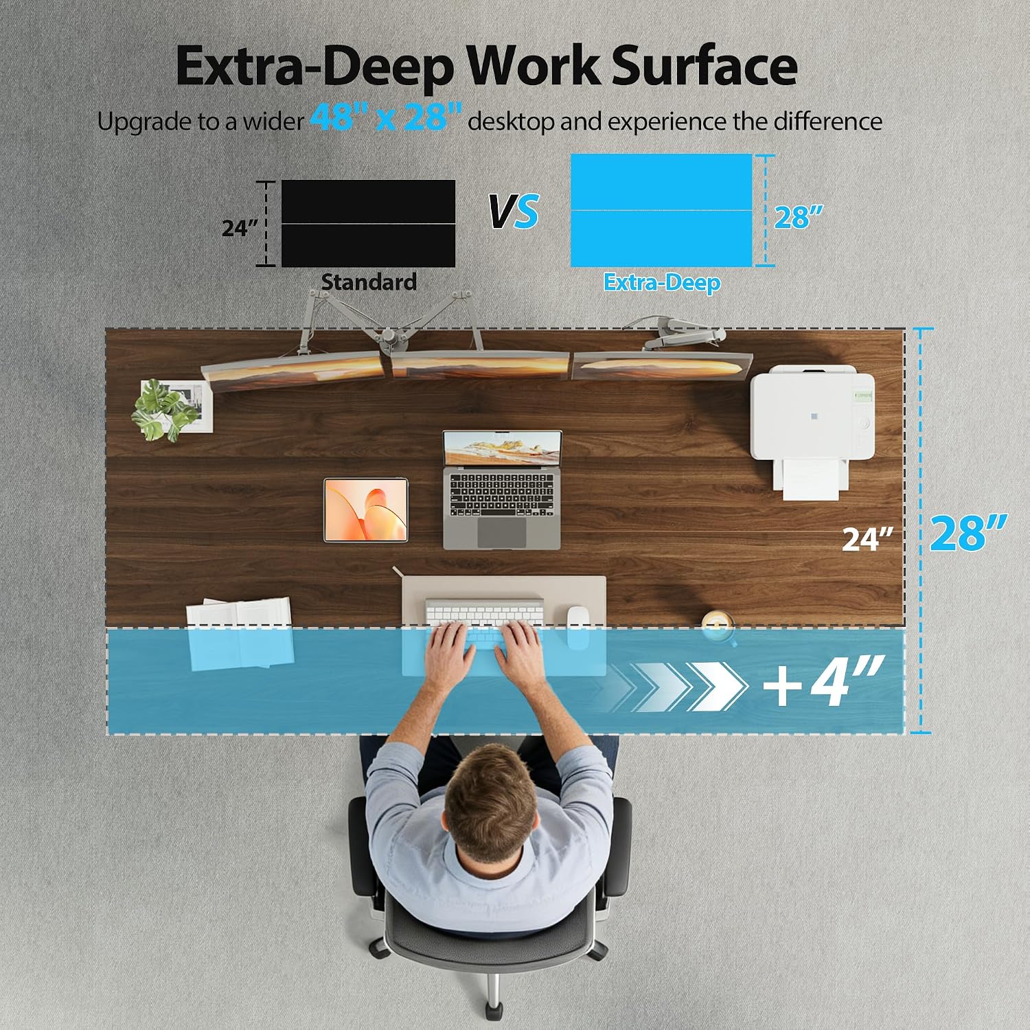 Elektryczne biurko stojące, bi – Home Office Work Table recenzja i cena