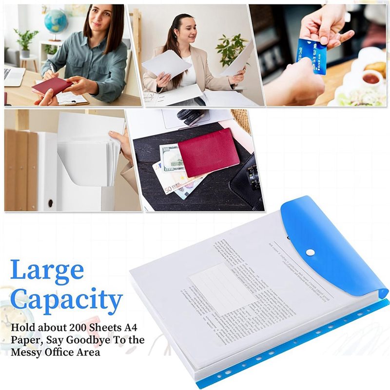 Plastikowe teczki ABRI-A4, 24  – Home Office Travel Document recenzja i cena