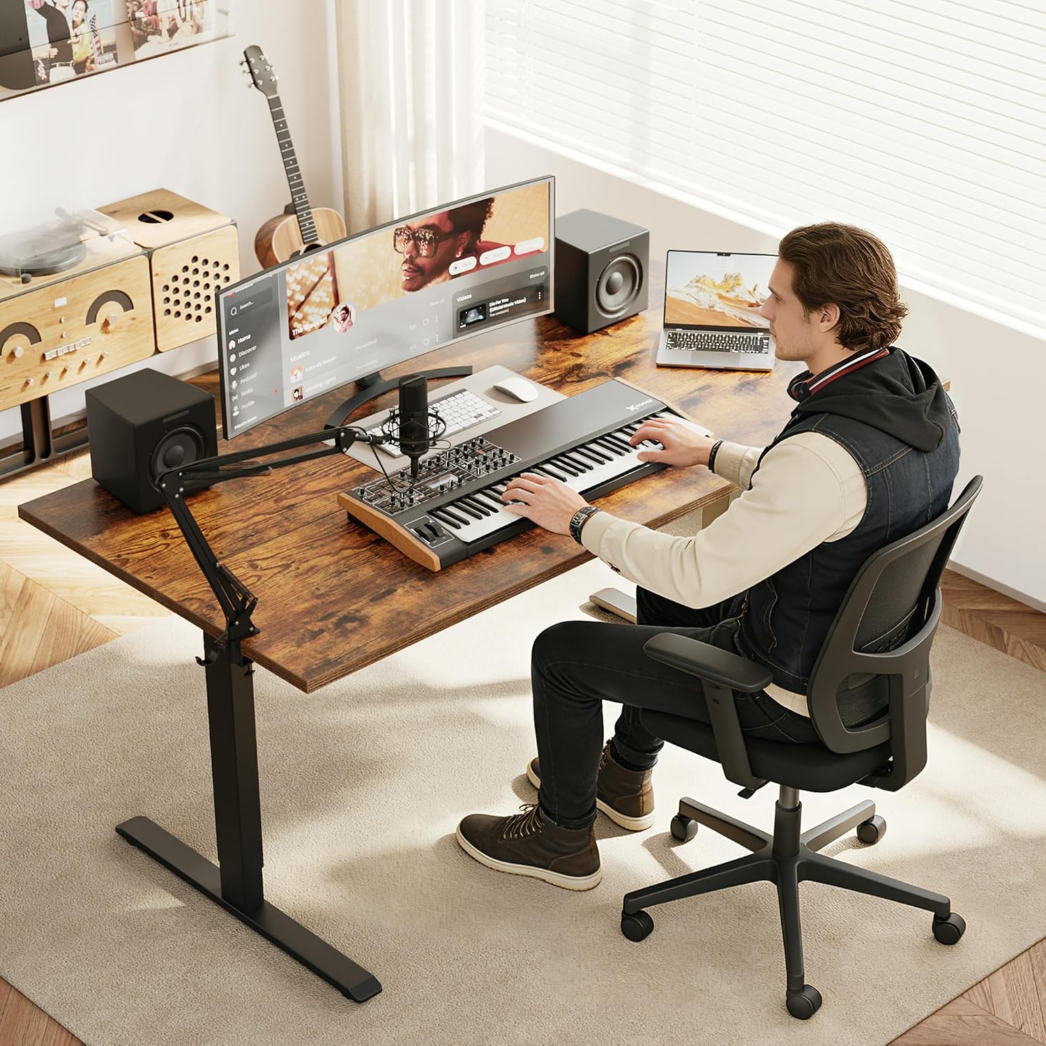 Elektryczne biurko stojące, bi – Home Office Work Table recenzja i cena