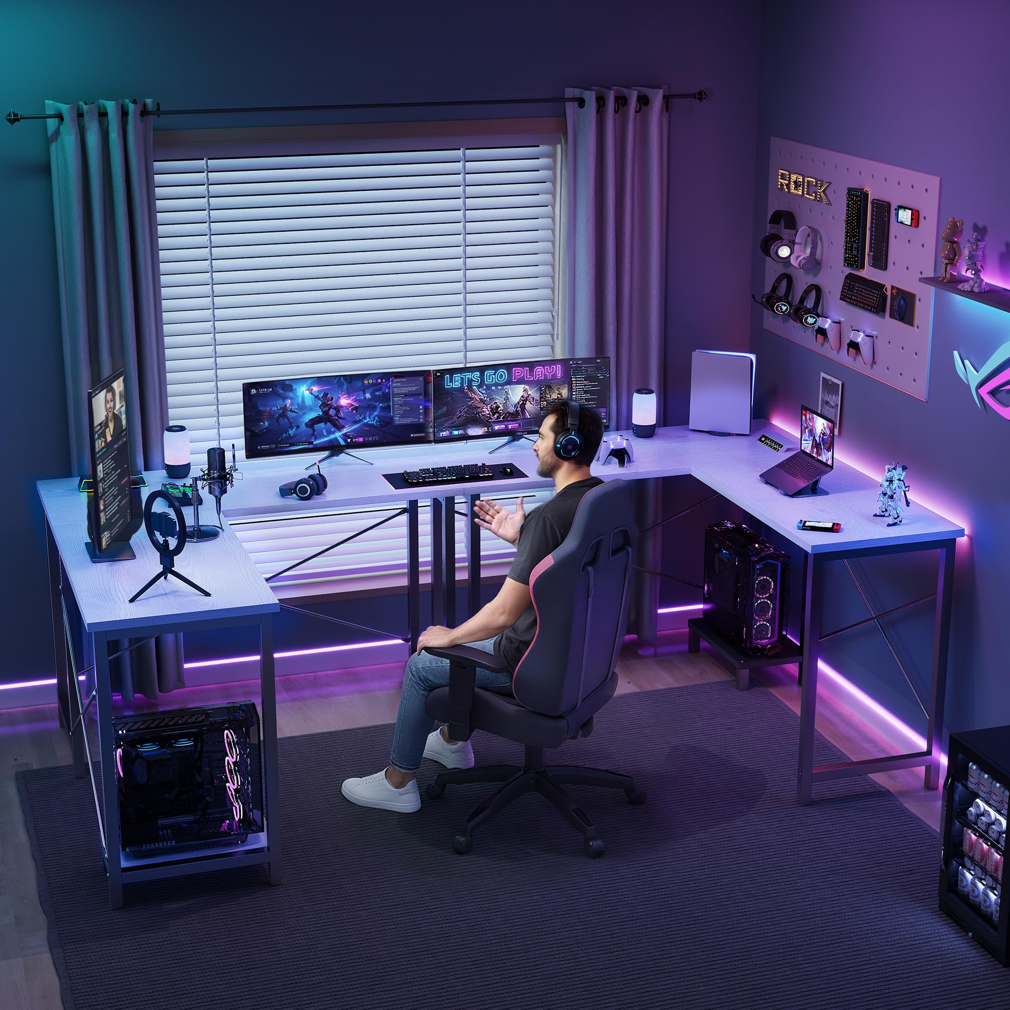 Biurko narożne w kształcie lit – Home Office Work Table recenzja i cena
