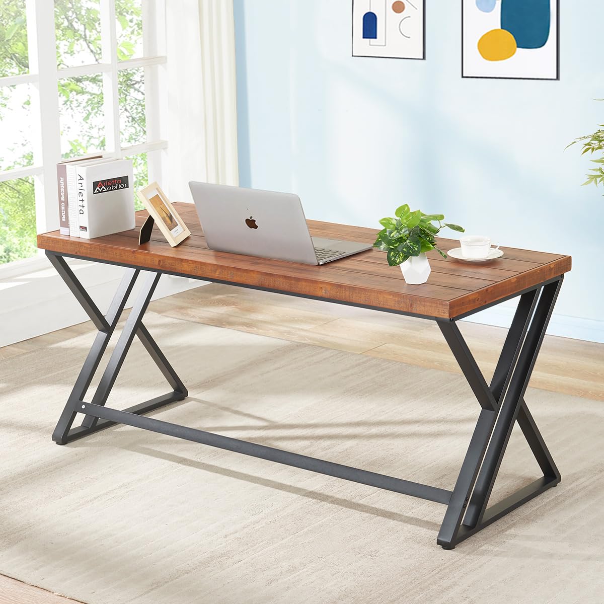 Biurko komputerowe z litego dr – Home Office Work Table recenzja i cena